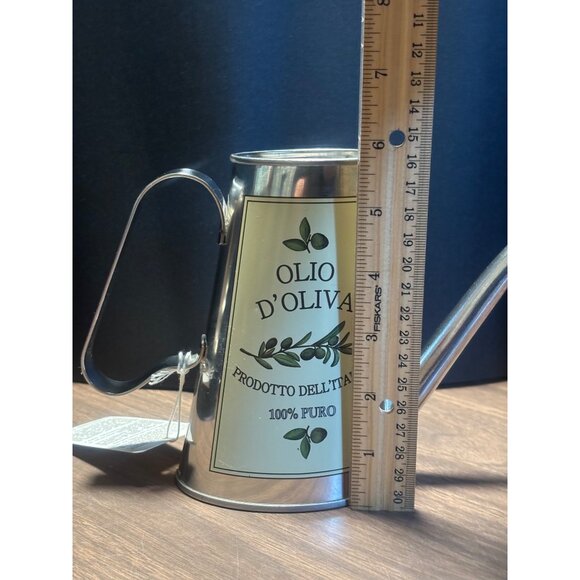 Brandani Olio D'Oliva Olive Oil Container Italian Stainless Steel Drip-Free Spou - Picture 9 of 11